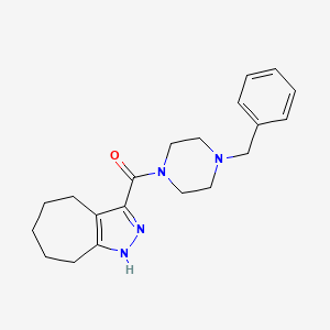 (4-Benzylpiperazin-1-yl)(2,4,5,6,7,8-hexahydrocyclohepta[c]pyrazol-3-yl)methanone