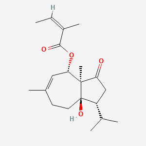 [(1R,3aR,4S,8aR)-8a-hydroxy-3a,6-dimethyl-3-oxo-1-propan-2-yl-2,4,7,8-tetrahydro-1H-azulen-4-yl] (Z)-2-methylbut-2-enoate