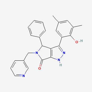 3-(2-hydroxy-3,5-dimethylphenyl)-4-phenyl-5-(pyridin-3-ylmethyl)-4,5-dihydropyrrolo[3,4-c]pyrazol-6(2H)-one