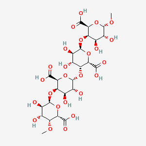 molecular formula C26H38O25 B14108368 GalA4Me(a1-4)GalA(a1-4)GalA(a1-4)a-GalA1Me 