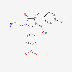 Methyl 4-[1-[2-(dimethylamino)ethyl]-3-[hydroxy(3-methoxyphenyl)methylene]-4,5-dioxo-2-pyrrolidinyl]benzoate