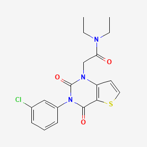 2-(3-(3-chlorophenyl)-2,4-dioxo-3,4-dihydrothieno[3,2-d]pyrimidin-1(2H)-yl)-N,N-diethylacetamide