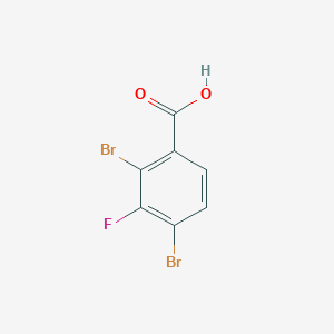 molecular formula C7H3Br2FO2 B1410840 2,4-Dibromo-3-fluorobenzoic acid CAS No. 1805122-82-0