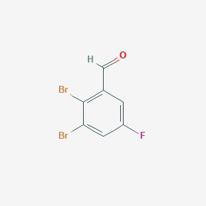 molecular formula C7H3Br2FO B1410845 2,3-Dibromo-5-fluorobenzaldehyde CAS No. 1807181-48-1