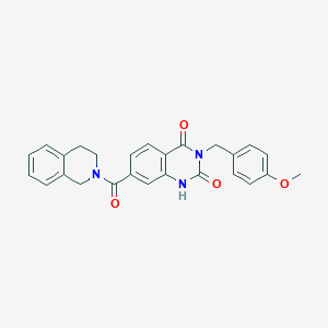 3-(4-methoxybenzyl)-7-(1,2,3,4-tetrahydroisoquinoline-2-carbonyl)quinazoline-2,4(1H,3H)-dione