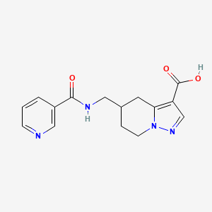 5-[(pyridin-3-ylformamido)methyl]-4H,5H,6H,7H-pyrazolo[1,5-a]pyridine-3-carboxylic acid