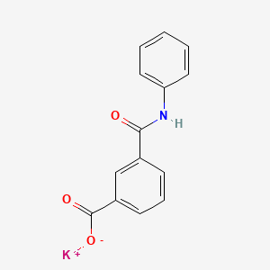 molecular formula C14H10KNO3 B1410849 Potassium 3-(phenylcarbamoyl)benzoate CAS No. 1803589-04-9