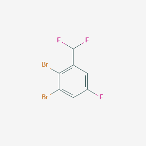 molecular formula C7H3Br2F3 B1410850 2,3-Dibromo-5-fluorobenzodifluoride CAS No. 1803716-13-3