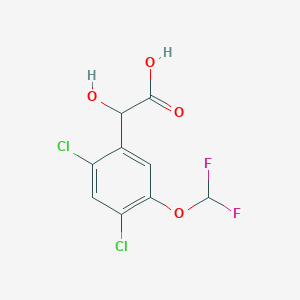 molecular formula C9H6Cl2F2O4 B1410855 2,4-Dichloro-5-(difluoromethoxy)mandelic acid CAS No. 1807060-22-5