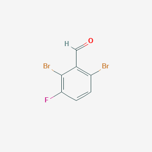 molecular formula C7H3Br2FO B1410858 2,6-Dibromo-3-fluorobenzaldehyde CAS No. 1807055-80-6