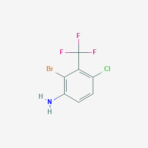 2-Bromo-4-chloro-3-(trifluoromethyl)aniline