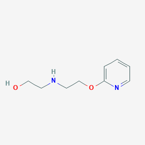 molecular formula C9H14N2O2 B1410862 2-{[2-(Pyridin-2-yloxy)ethyl]amino}ethan-1-ol CAS No. 1803602-13-2