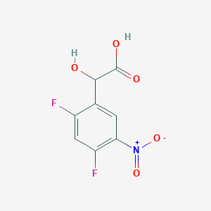 molecular formula C8H5F2NO5 B1410864 2,4-Difluoro-5-nitromandelic acid CAS No. 1803787-26-9