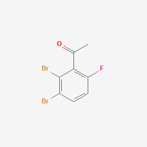 molecular formula C8H5Br2FO B1410866 2',3'-Dibromo-6'-fluoroacetophenone CAS No. 1807055-61-3