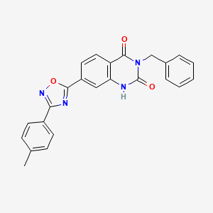 3-benzyl-7-(3-(p-tolyl)-1,2,4-oxadiazol-5-yl)quinazoline-2,4(1H,3H)-dione