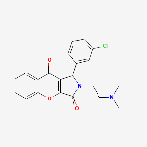 1-(3-Chlorophenyl)-2-[2-(diethylamino)ethyl]-1,2-dihydrochromeno[2,3-c]pyrrole-3,9-dione