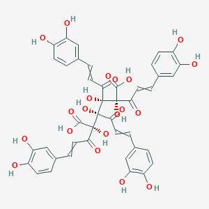 (2R,3S,4S,5S)-2,3,4,5-tetrakis[3-(3,4-dihydroxyphenyl)prop-2-enoyl]-2,3,4,5-tetrahydroxyhexanedioic acid