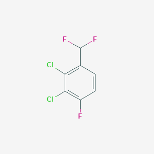 molecular formula C7H3Cl2F3 B1410875 2,3-Dichloro-4-fluorobenzodifluoride CAS No. 1804514-36-0