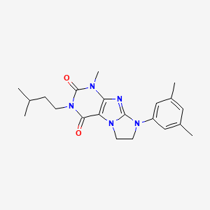 8-(3,5-dimethylphenyl)-1-methyl-3-(3-methylbutyl)-7,8-dihydro-1H-imidazo[2,1-f]purine-2,4(3H,6H)-dione