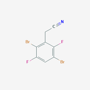 molecular formula C8H3Br2F2N B1410881 2,5-二溴-3,6-二氟苯乙腈 CAS No. 1803836-07-8