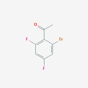 molecular formula C8H5BrF2O B1410883 2'-Bromo-4',6'-difluoroacetophenone CAS No. 1805119-78-1