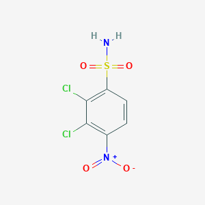 molecular formula C6H4Cl2N2O4S B1410889 2,3-Dichloro-4-nitrobenzenesulfonamide CAS No. 1806304-95-9