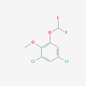 molecular formula C8H6Cl2F2O2 B1410890 2,4-Dichloro-6-(difluoromethoxy)anisole CAS No. 1807184-14-0