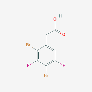 molecular formula C8H4Br2F2O2 B1410891 2,4-Dibromo-3,5-difluorophenylacetic acid CAS No. 1806294-13-2