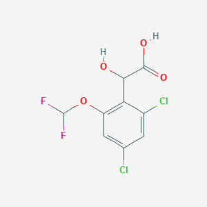 molecular formula C9H6Cl2F2O4 B1410892 2,4-Dichloro-6-(difluoromethoxy)mandelic acid CAS No. 1807037-33-7