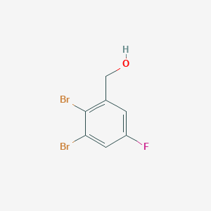 molecular formula C7H5Br2FO B1410897 2,3-Dibromo-5-fluorobenzyl alcohol CAS No. 1806354-01-7