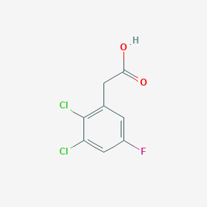 molecular formula C8H5Cl2FO2 B1410900 2,3-Dichloro-5-fluorophenylacetic acid CAS No. 1803728-33-7
