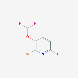 molecular formula C6H3BrF3NO B1410906 2-Bromo-3-difluoromethoxy-6-fluoropyridine CAS No. 1807173-14-3