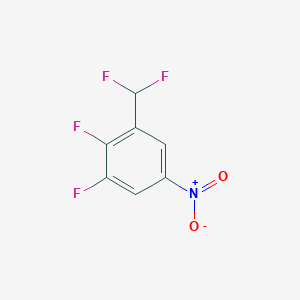molecular formula C7H3F4NO2 B1410914 2,3-Difluoro-5-nitrobenzodifluoride CAS No. 1804516-11-7