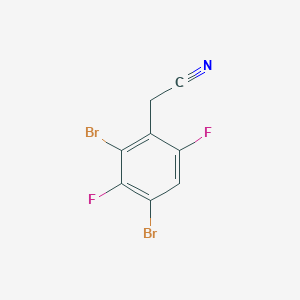 molecular formula C8H3Br2F2N B1410915 2,4-Dibromo-3,6-difluorophenylacetonitrile CAS No. 1806350-81-1