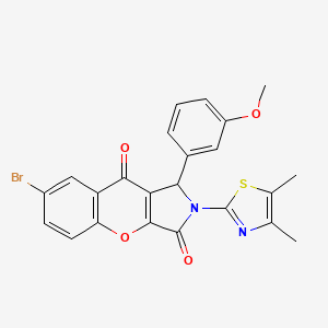 7-Bromo-2-(4,5-dimethyl-1,3-thiazol-2-yl)-1-(3-methoxyphenyl)-1,2-dihydrochromeno[2,3-c]pyrrole-3,9-dione