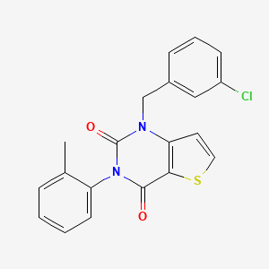 1-(3-chlorobenzyl)-3-(2-methylphenyl)thieno[3,2-d]pyrimidine-2,4(1H,3H)-dione