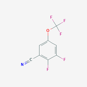 molecular formula C8H2F5NO B1410919 2,3-Difluoro-5-(trifluoromethoxy)benzonitrile CAS No. 1806372-60-0
