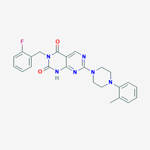 3-(2-fluorobenzyl)-7-(4-(o-tolyl)piperazin-1-yl)pyrimido[4,5-d]pyrimidine-2,4(1H,3H)-dione