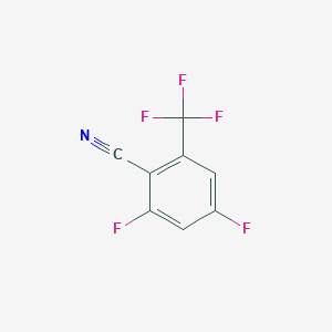 molecular formula C8H2F5N B1410920 2,4-Difluoro-6-(trifluoromethyl)benzonitrile CAS No. 1805057-04-8