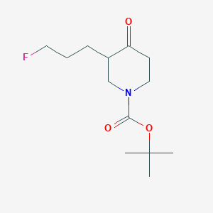 tert-Butyl 3-(3-fluoropropyl)-4-oxopiperidine-1-carboxylate