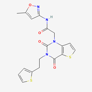 2-{2,4-dioxo-3-[2-(thiophen-2-yl)ethyl]-3,4-dihydrothieno[3,2-d]pyrimidin-1(2H)-yl}-N-(5-methyl-1,2-oxazol-3-yl)acetamide