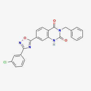 3-benzyl-7-(3-(3-chlorophenyl)-1,2,4-oxadiazol-5-yl)quinazoline-2,4(1H,3H)-dione