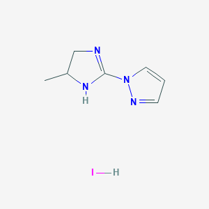 1-(4-Methyl-4,5-dihydro-1H-imidazol-2-yl)-1H-pyrazole hydroiodide