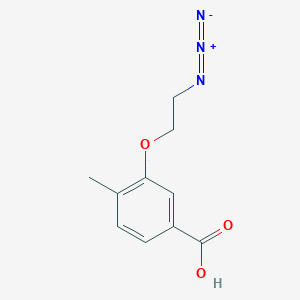 molecular formula C10H11N3O3 B1410927 3-(2-Azidoethoxy)-4-methylbenzoic acid CAS No. 2096985-89-4