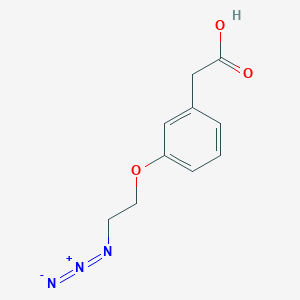 molecular formula C10H11N3O3 B1410928 [3-(2-Azidoethoxy)phenyl]acetic acid CAS No. 42058-77-5