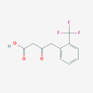 molecular formula C11H9F3O3 B1410930 3-Oxo-4-(2-trifluoromethylphenyl)butanoic acid CAS No. 1993324-14-3