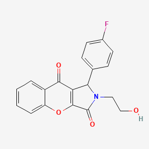 1-(4-Fluorophenyl)-2-(2-hydroxyethyl)-1,2-dihydrochromeno[2,3-c]pyrrole-3,9-dione