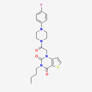 3-butyl-1-(2-(4-(4-fluorophenyl)piperazin-1-yl)-2-oxoethyl)thieno[3,2-d]pyrimidine-2,4(1H,3H)-dione