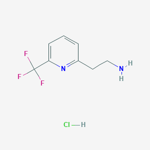 molecular formula C8H10ClF3N2 B1410936 2-[6-(三氟甲基)吡啶-2-基]乙胺盐酸盐 CAS No. 1909316-07-9