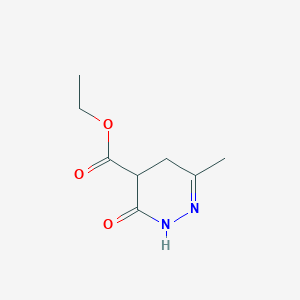 molecular formula C8H12N2O3 B1410937 Ethyl 6-methyl-3-oxo-2,3,4,5-tetrahydropyridazine-4-carboxylate CAS No. 98489-92-0